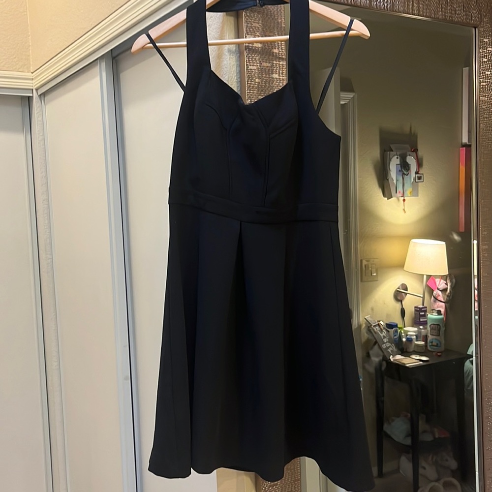 BCBG black halter dress 👗